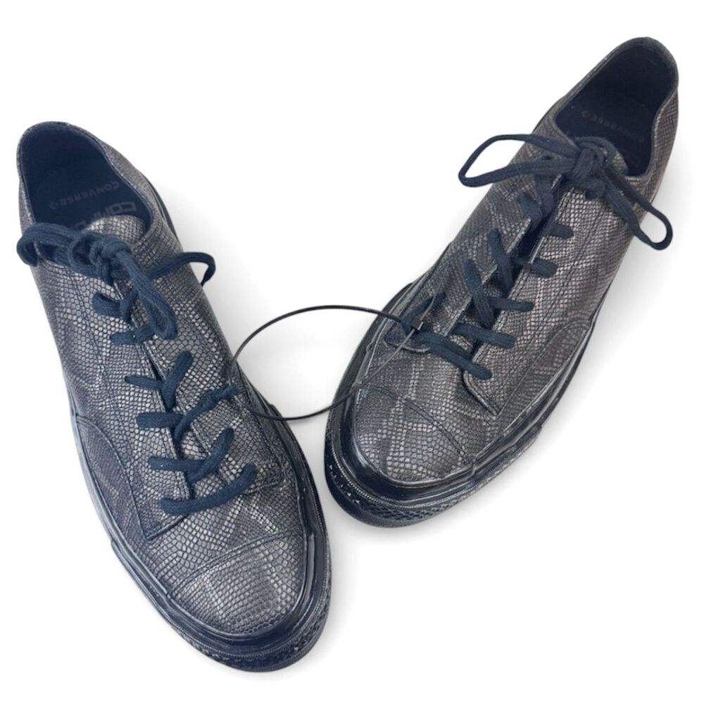 Converse Chuck 70 National Snakeskin Print Low Top Sneakers Black Dark Matter 9